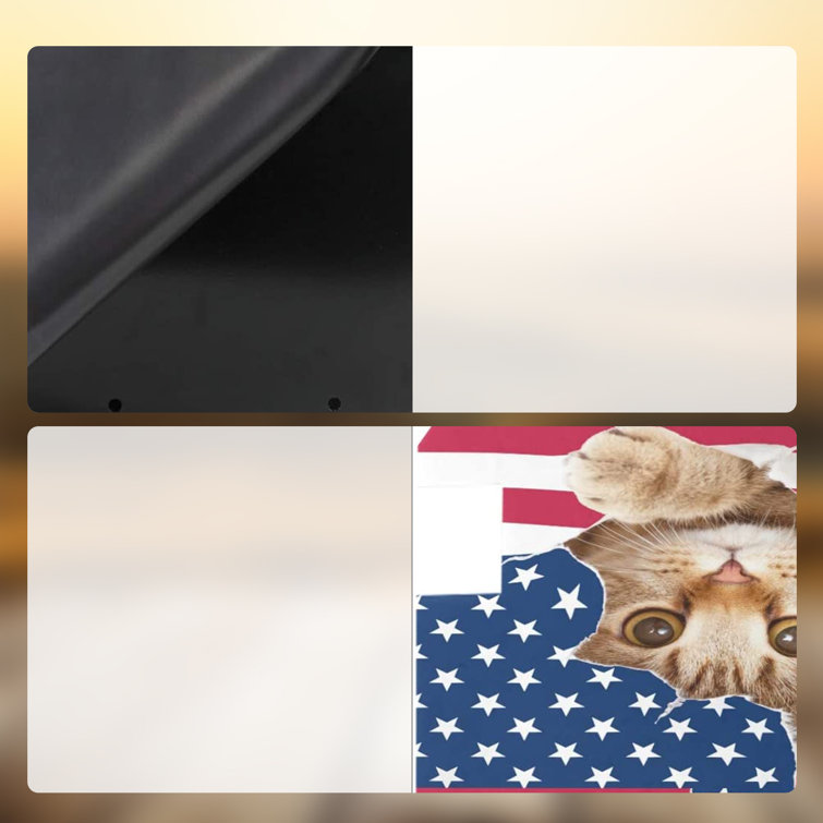 Eternal Night Cute Kitty Cat Mailbox Cover American USA Flag Mailbox